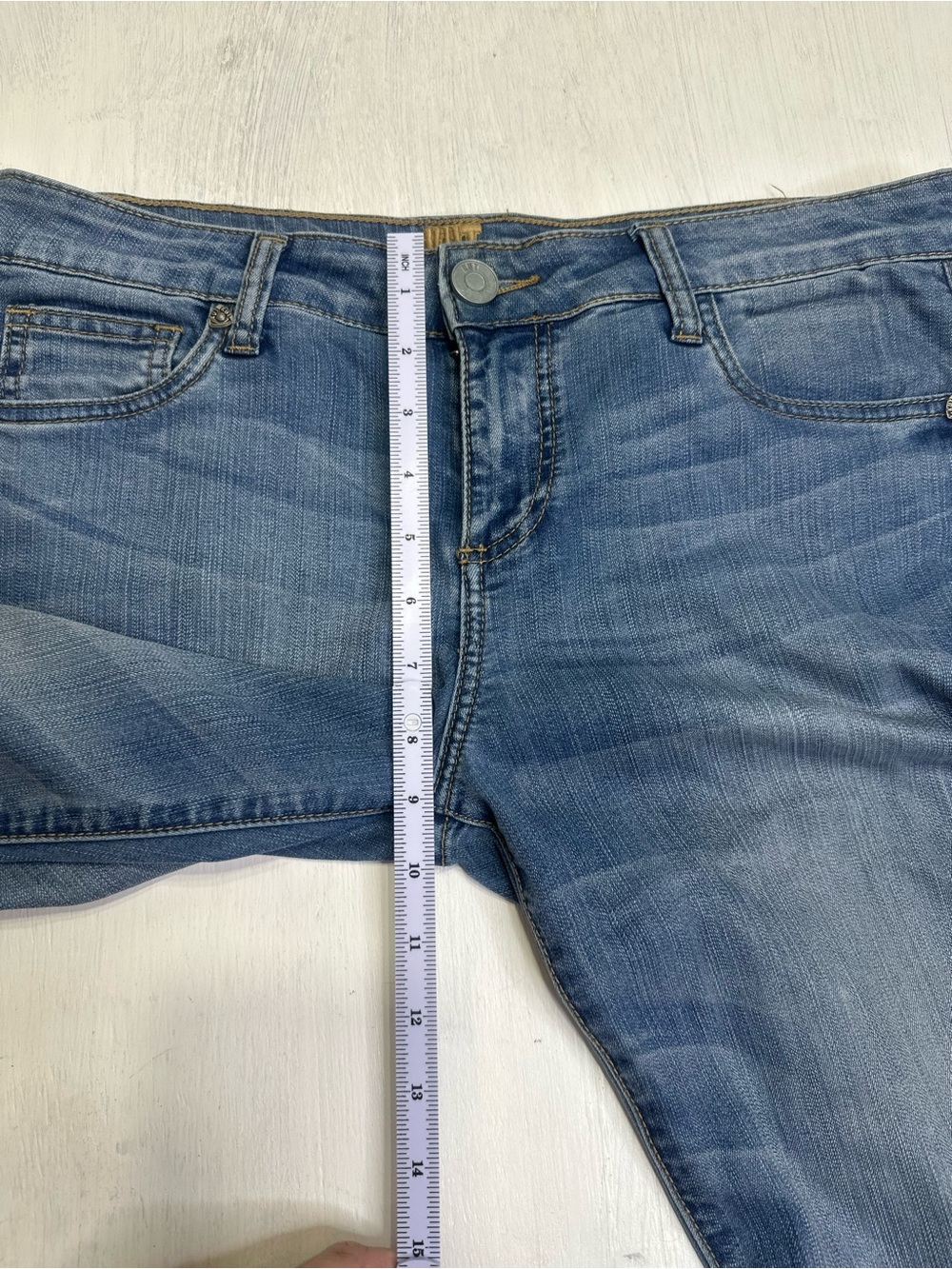 Kut from the Kloth Flare Jeans Womens 8 Y2K Bootcut Stretch 32x33 - Picture 4 of 10